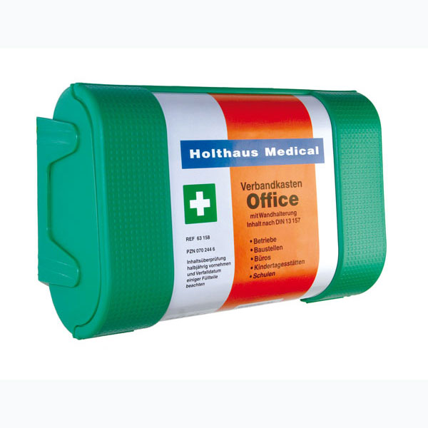 Holthaus Medical Verbandkasten Office grün gefüllt DIN 13157